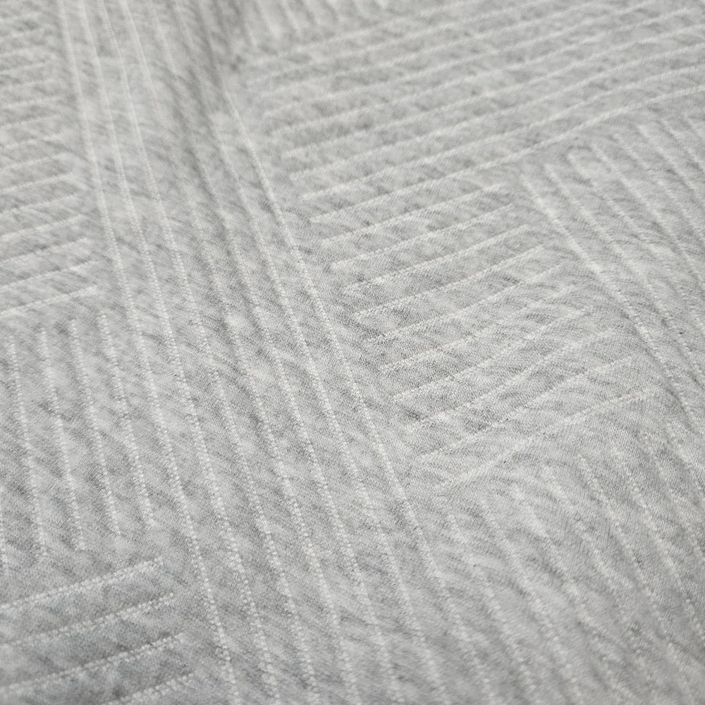 Boutique Quarter Zip Pull Over Sweater Textured Long Sleeve Grey Women's Large - Picture 6 of 6